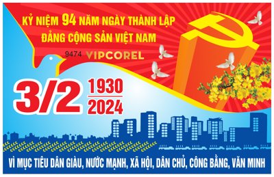 File gốc Pano mừng Đảng Quang Vinh - Mừng Xuân 3/2 #8 (in lụa) chi tiết cao