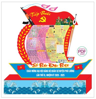 Tải file tranh Pano số báo đặc biệt Tiến bước - chào mừng đại hội file PDF & CDR (gốc) tại Filetranh.com