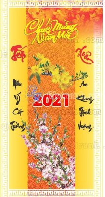 File tranh trang trí Pano treo Mung dang mung xuan (15) (file gốc)