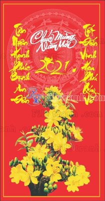 File tranh Pano treo Mung dang mung xuan (21) (file gốc) chuẩn màu in