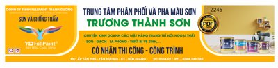 Tải file PSD Phân phối và pha màu sơn Fullpaint Trương Thành Sơn (nguyên layer) để in