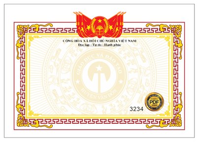 File gốc Phôi vector giấy khen bộ Giáo Dục file Corel (ảnh chi tiết) để in trần