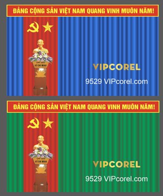 File in ấn cao cấp Phông Màn Rèm Hội Trường Sân Khấu Màu Xanh (file gốc)