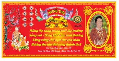 File ảnh Phông chúc mừng thọ mẹ file corel (gốc) in backdrop sự kiện