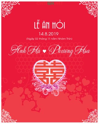 File gốc Phông market wedding Lễ ăn hỏi file CDR (PNG) nền trong suốt