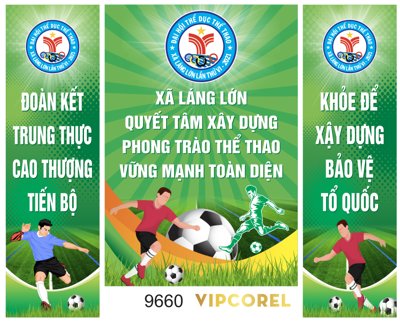 File gốc Phông nền đại hội thể dục thể thao 2024 file corel (in lụa) trang trí tường