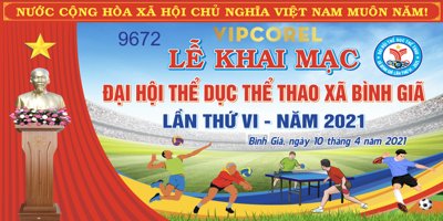 File gốc Phông nền Lễ khai mạc đại hội thể dục thể thao 2024 (in mica) làm bảng hiệu