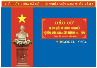 Hình ảnh file gốc Phông nền bầu cử đại biểu quốc hội file corel cho in UV