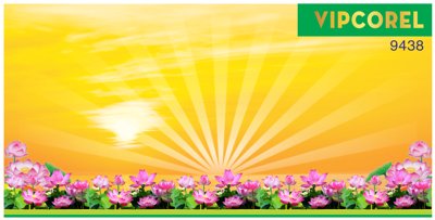 Tải về file gốc Phông nền vàng hội nghị chân hoa sen #2 vector (dùng cho in quảng cáo)