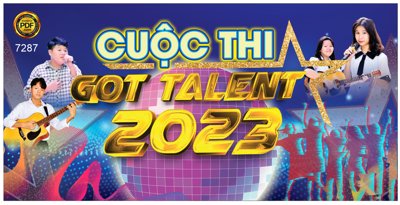 File gốc Phông sân khấu cuộc thi Goet talent 2023 file corel (PSD/TIFF) độ phân giải cao