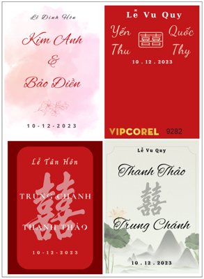 Tải file Phông tên chữ đám cưới #2 file corel (gốc) in trên mọi chất liệu