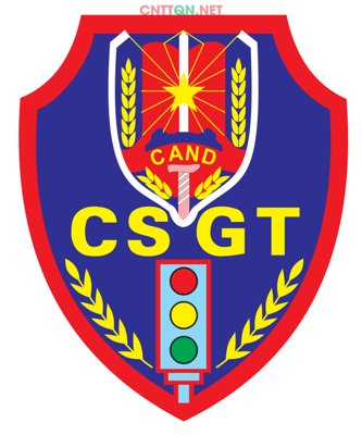 Hình ảnh file gốc in lụa Phù hiệu Cảnh sát giao thông logo CSGT file CDR