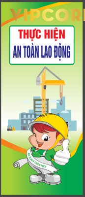 Download file gốc Phướn thả thực hiện an toàn lao động Vector (in lụa) cao cấp