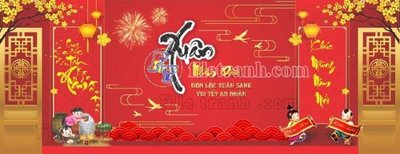 File gốc Phong nen san khau chuc mung nam moi (5) (dành cho trang trí nội thất)