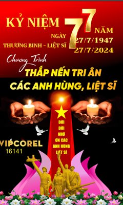 Tải file Standee chương trình thắp nến tri ân (PSD) cho in tranh 3D