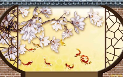 File ảnh gốc Tải Tranh dán tường hoa nổi 3D cao cấp #11 (chuyên in mica)