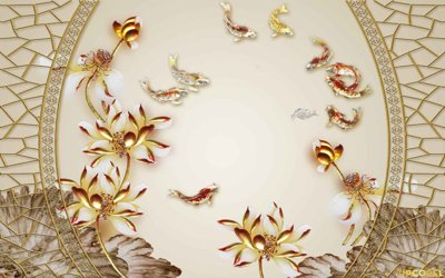 File tranh Tải Tranh dán tường hoa nổi 3D cao cấp #12 (gốc) in trên kính