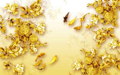 Download file Tải Tranh dán tường hoa nổi 3D cao cấp #3 (gốc) in mica ốp bếp