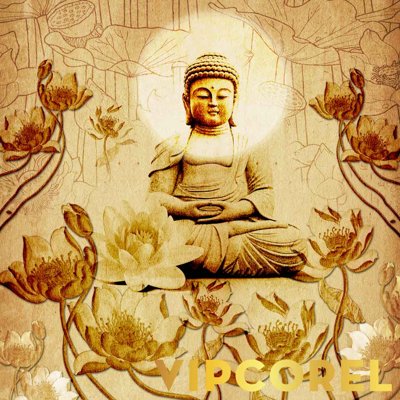 Hình ảnh file gốc in trần nhà Tải tranh Trúc Chỉ trang trí phòng thờ #3