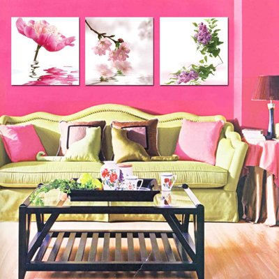 Tải file Tải tranh bộ ghép 3 tấm những bông hoa #127 (gốc) làm tranh treo tường