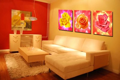 Tải file Tải tranh bộ ghép 3 tấm những bông hoa #133 (gốc) chủ đề tâm linh