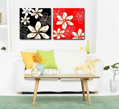 Ảnh gốc Tải tranh bộ ghép 3 tấm những bông hoa #37 (độ nét cao) in mica