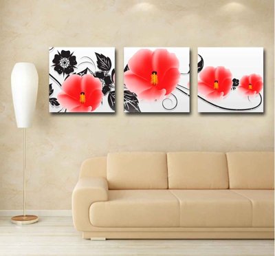 File ảnh Tải tranh bộ ghép 3 tấm những bông hoa #57 (gốc) in backdrop sự kiện