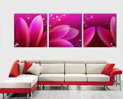 File ảnh Tải tranh bộ ghép 3 tấm những bông hoa #70 (gốc) in standee