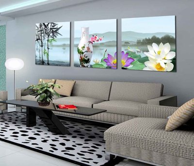 File gốc Tải tranh bộ ghép 3 tấm những bông hoa #71 (in tráng gương) nghệ thuật