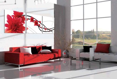 Tải file Tải tranh bộ ghép 3 tấm những bông hoa #81 (gốc) chủ đề tôn giáo