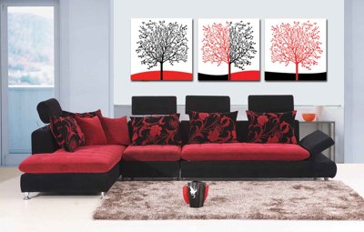 Tải file Tải tranh bộ ghép 3 tấm trang trí trừu tượng #9 (PSD) cho in tranh kính