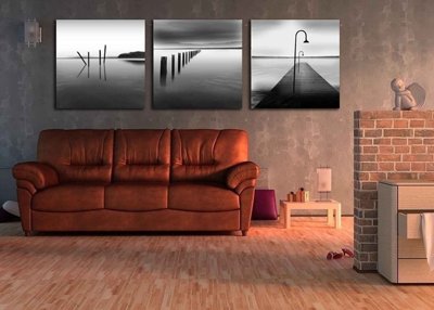 File tranh Tải tranh bộ ghép 3 tấm trang trí trừu tượng #90 (gốc) chủ đề con người