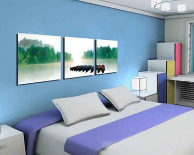 File tranh gốc Tải tranh ghép treo tường 3 tấm đẹp #2 (bản đẹp) độc quyền