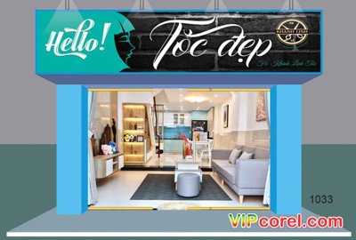 File tranh Tổng hợp biển quảng cáo Cắt tóc - Hair Salon (ảnh gốc) chi tiết rõ ràng