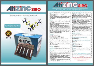 File gốc Tờ rơi atizinc Siro - bổ sung kẽm cho trẻ em và người lớn (chủ đề hiện đại) trang trí