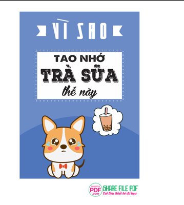 File ảnh Tao nhớ trà sữa thế này file Vector PDF (gốc) cho trang trí nhà hàng