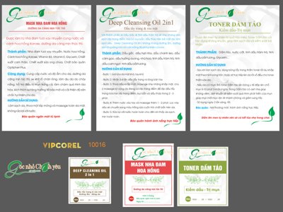 File PSD Tem nhãn Dầu tẩy trang - nha đam - dấm táo (nguyên bản) cho thiết kế