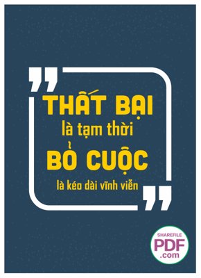 Download file tranh Thất bại là tạm thời bỏ quộc là kéo dài vĩnh viễn file vector PDF (file gốc PSD)
