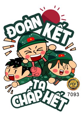 Tải file Thiết kế mẫu logo in áo "Đoàn kết ta chấp hết" (gốc) làm file in ấn