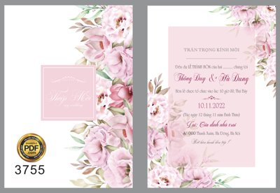 Tải về file gốc Thiệp cưới Thông Duy và Hà Dung #8 file corel (dùng cho in quảng cáo)