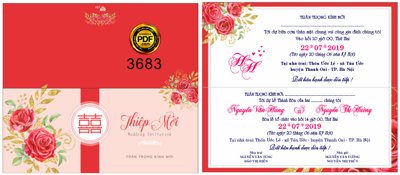 File in trần Thiệp cưới Văn Hùng và Thị Hương mã phôi HD134 (file gốc) xuyên sáng