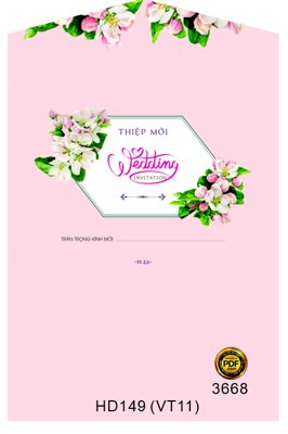 Chi tiết file tranh tráng gương Thiệp cưới Văn Long Thu Hiền mã phôi thiệp HD149 (ảnh gốc)