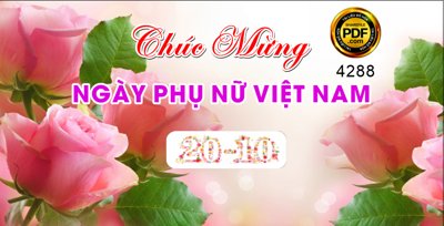 File PSD Thiệp chúc mừng ngày phụ nữ Việt Nam nền hoa hồng (bản gốc) dễ dàng edit