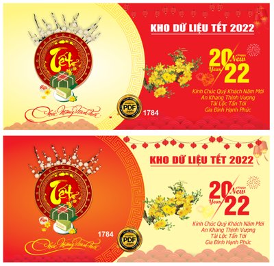 File tranh gốc PSD Thiệp tết chúc mừng năm mới 2022 #5 file PDF & CDR còn nguyên layer
