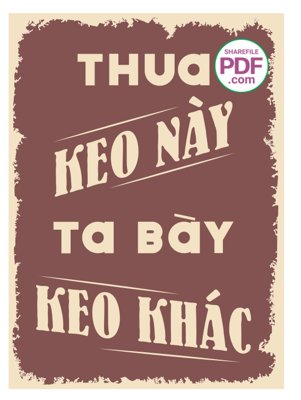 Ảnh gốc Thua keo này ta bày keo khác file vector PDF (siêu chi tiết) để in ấn