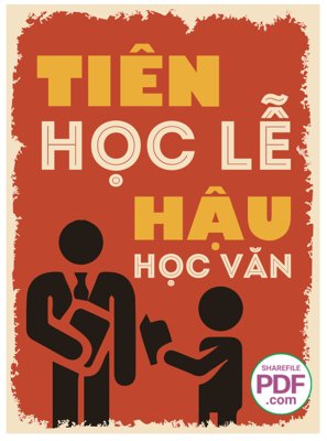 File PSD Tiên học lễ - hậu học văn file vector PDF (chất lượng in ấn)