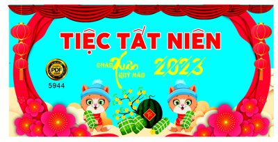 Download file Tiệc tất niên chào xuân quý mão 2023 #5 (gốc) in mica ốp bếp