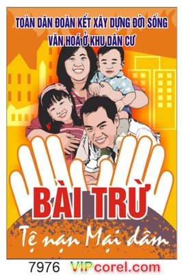 File tranh quảng cáo Toàn dân đoàn kết xây dựng đời sống văn hóa... (download file gốc)