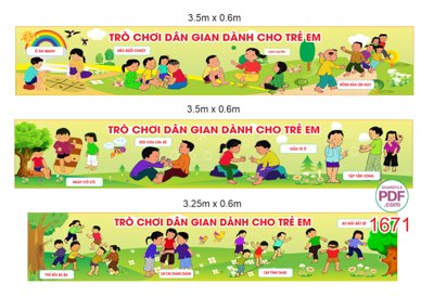 File tranh Trò chơi dân gian dành cho trẻ em file PDF & CDR (ảnh gốc) độc quyền