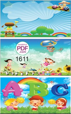 Tải file Trang trí mầm non - Biển nằm ngang #8 file PDF & CDR (gốc) in ấn ngay lập tức